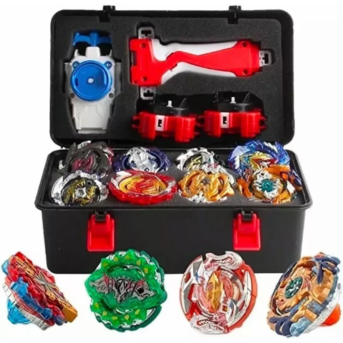 GENERICO - 12 Estilos Bayblades Metal Fusion Beyblades Set Storage Box