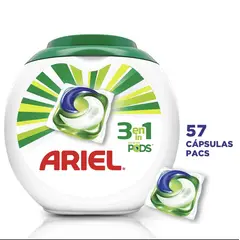 ARIEL - Detergente Pods Capsulas 3 en 1 / 57 Unidades