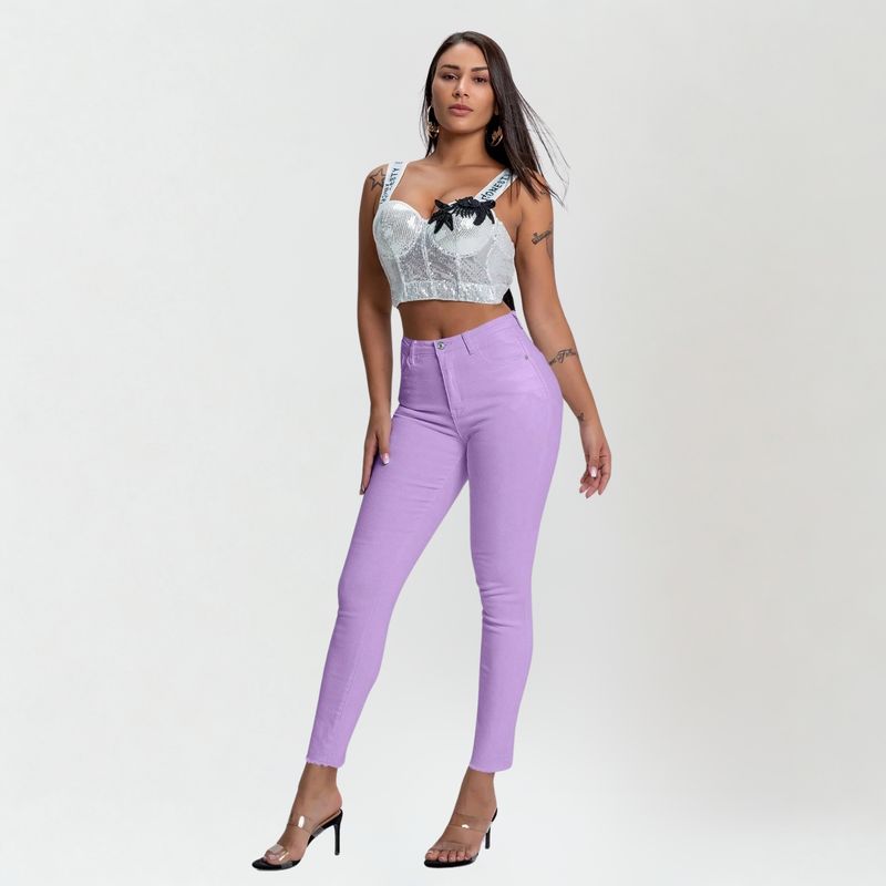 DESNIVEL - Pantalon de Mujer Leggins Elasticados Jeans Lisos