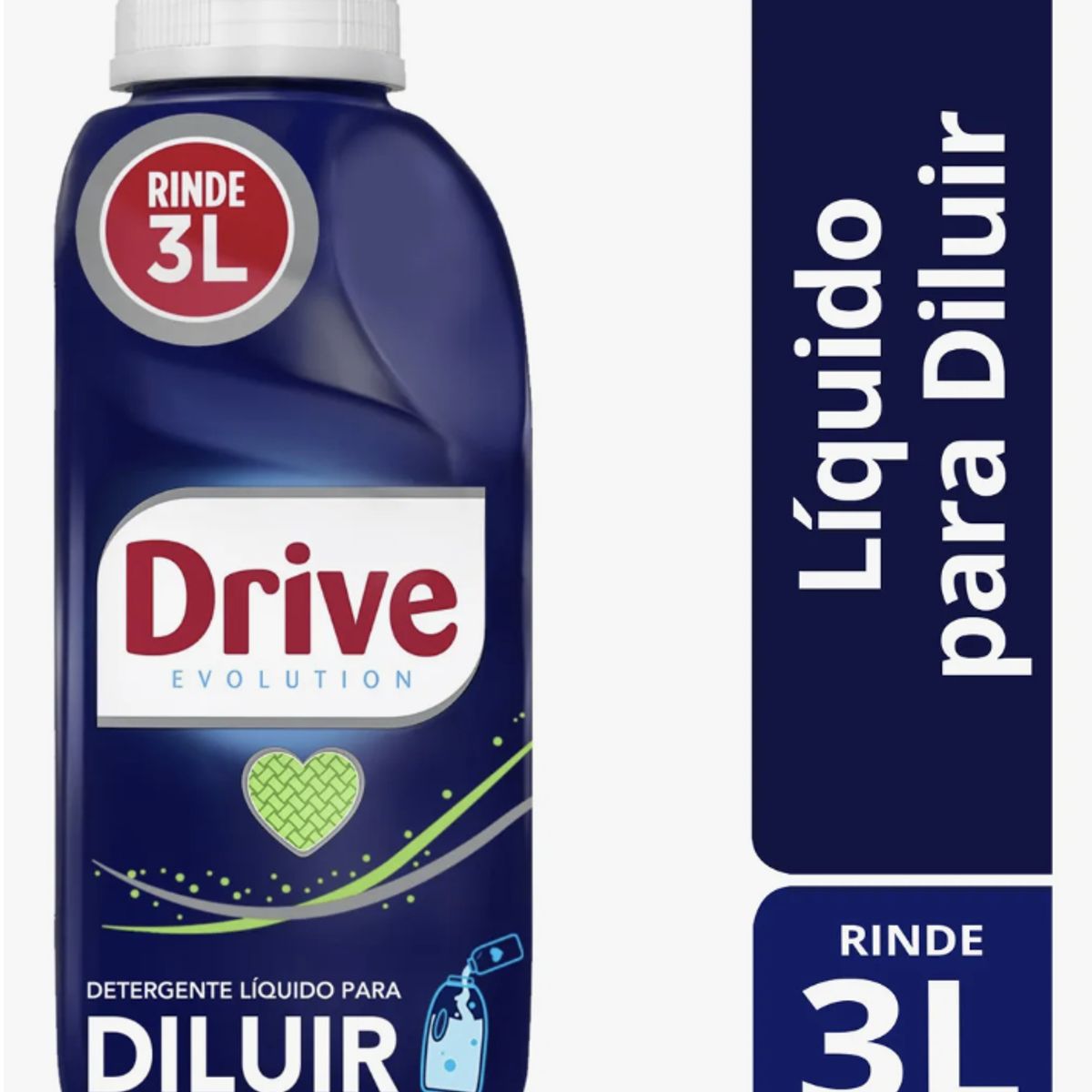 DRIVE - Detergente Drive Líquido Para Diluir 500ml Hasta 60 Lavados