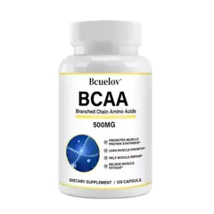 NUTREX RESEARCH - Bcuelov Bcaa Aminoacidos 500mg Crecimiento Muscular 120 Caps