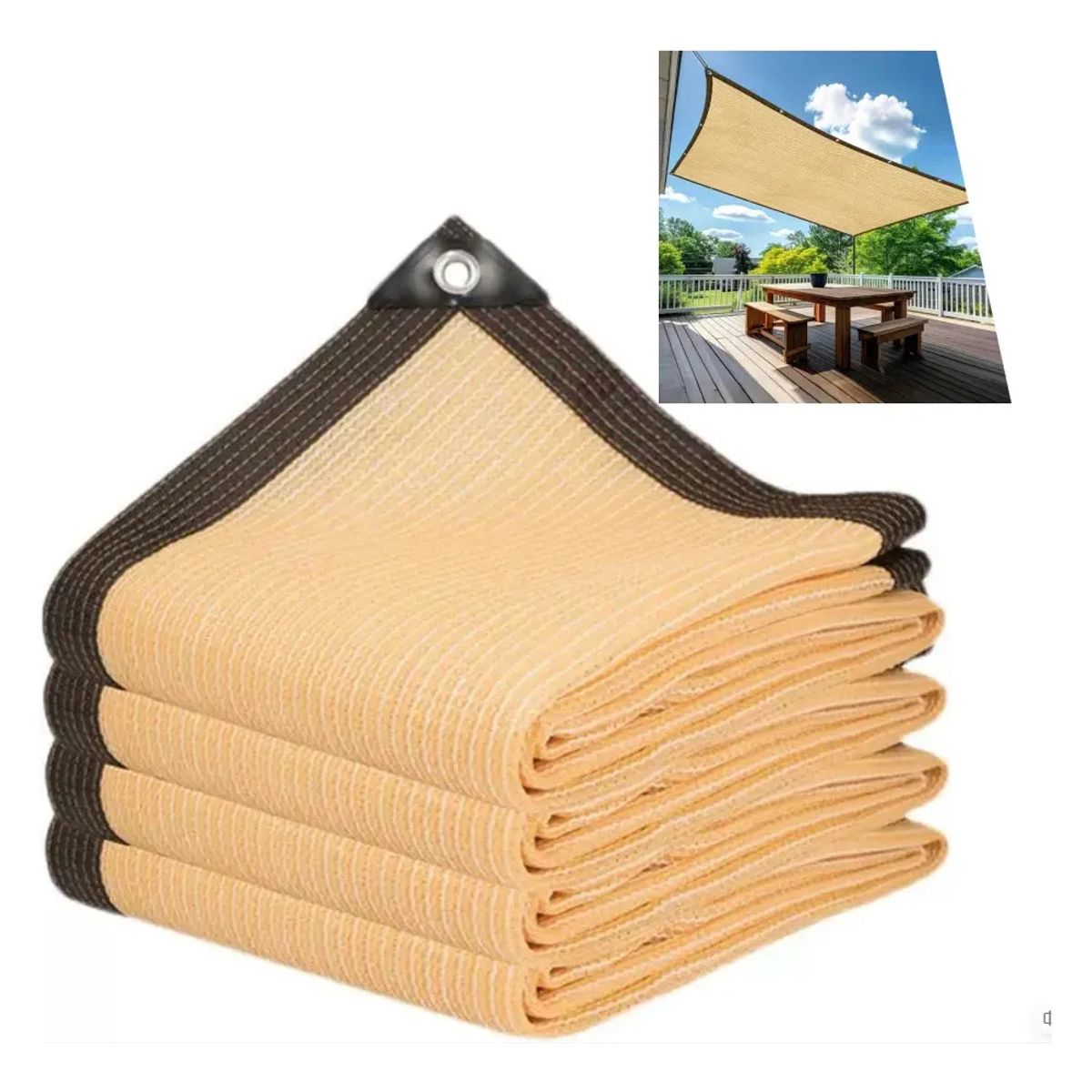 KUANGYE - Lona De Malla De Sombra Red Bloqu 4x5m Tasa De Sombreado 90%