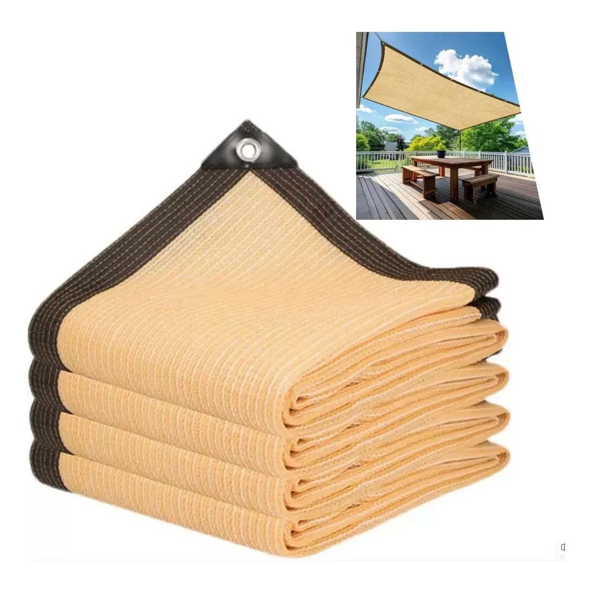 KUANGYE - Lona De Malla De Sombra Red Bloqu 4x5m Tasa De Sombreado 90%