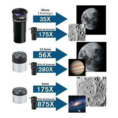 Imagen 2 del producto Telescopio Astronómico Profesional Reflect Hd 700 Mm X 76mm