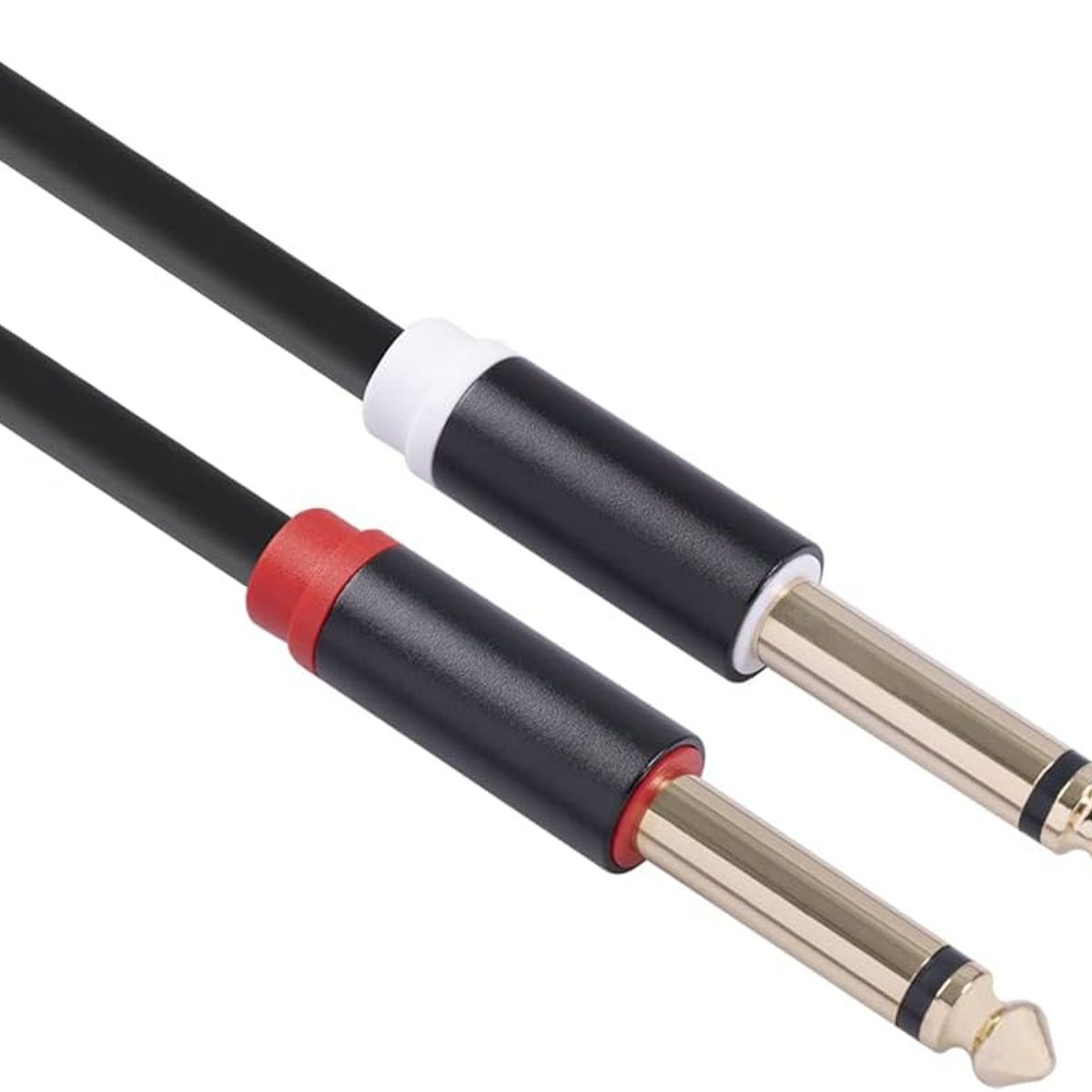 KUANGYE - Cable Audio Dual Rca Macho A Dual Plug 6.35 1.5 Metros
