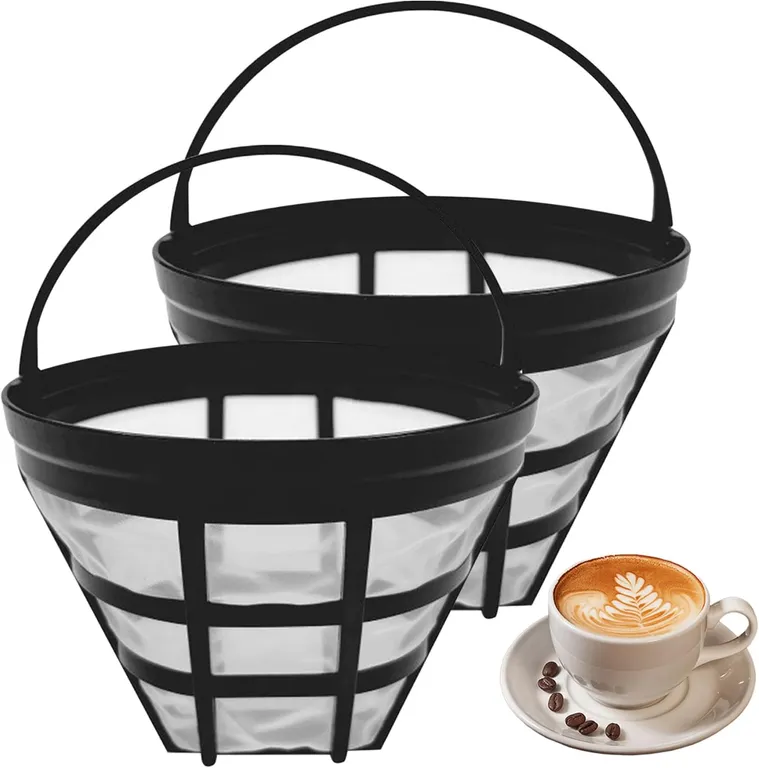 KUANGYE 2x Filtro De Café Reutilizable Estilo