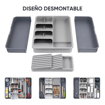 Imagen 2 del producto Organizador De Cubiertos De Cocina Extensible Y Extraíble