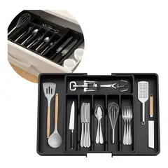 KUANGYE - Organizadores De Cubiertos Utensilios Cajon 8 Compartimento