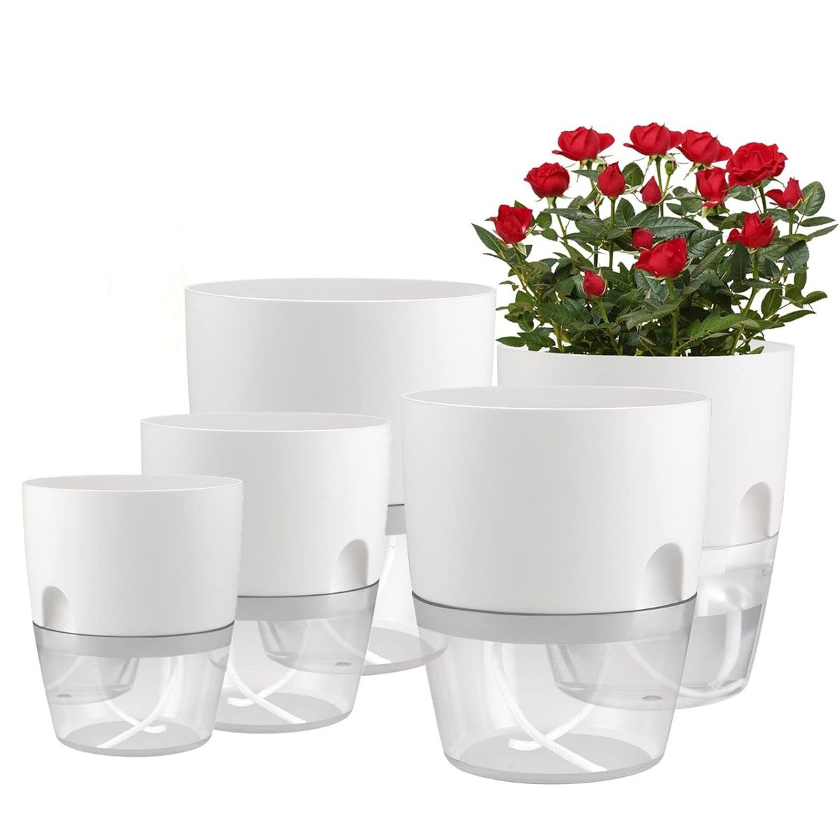 KUANGYE - Maceteros Autorregante Set 4 Unidades