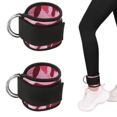 ATURE - Par Tobilleras Polea Para Gimnasio Gym Pesas Gluteos Pierna