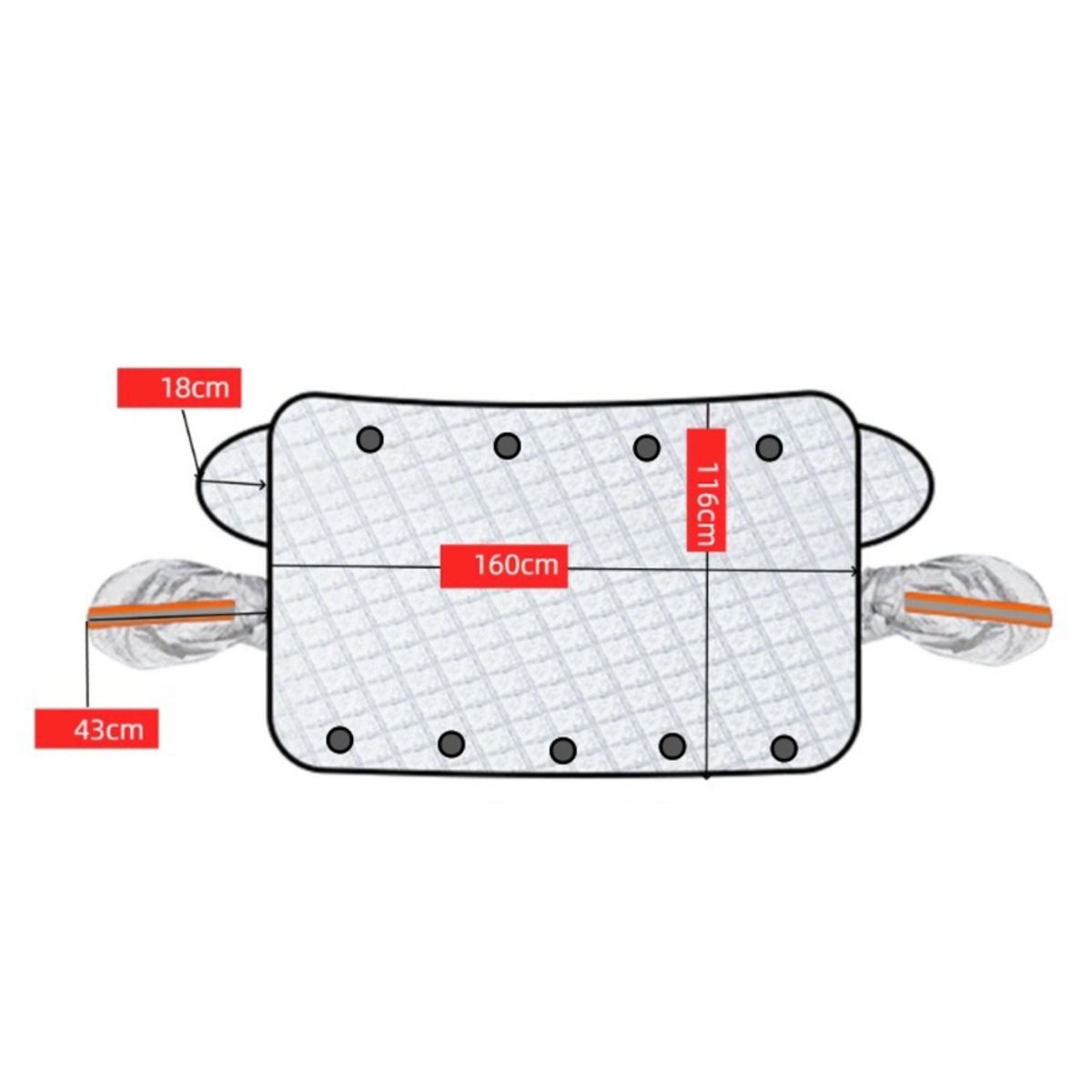 ATURE - Funda Protectora Sol Y Nieve Cubreparabrisas Para Automóvil