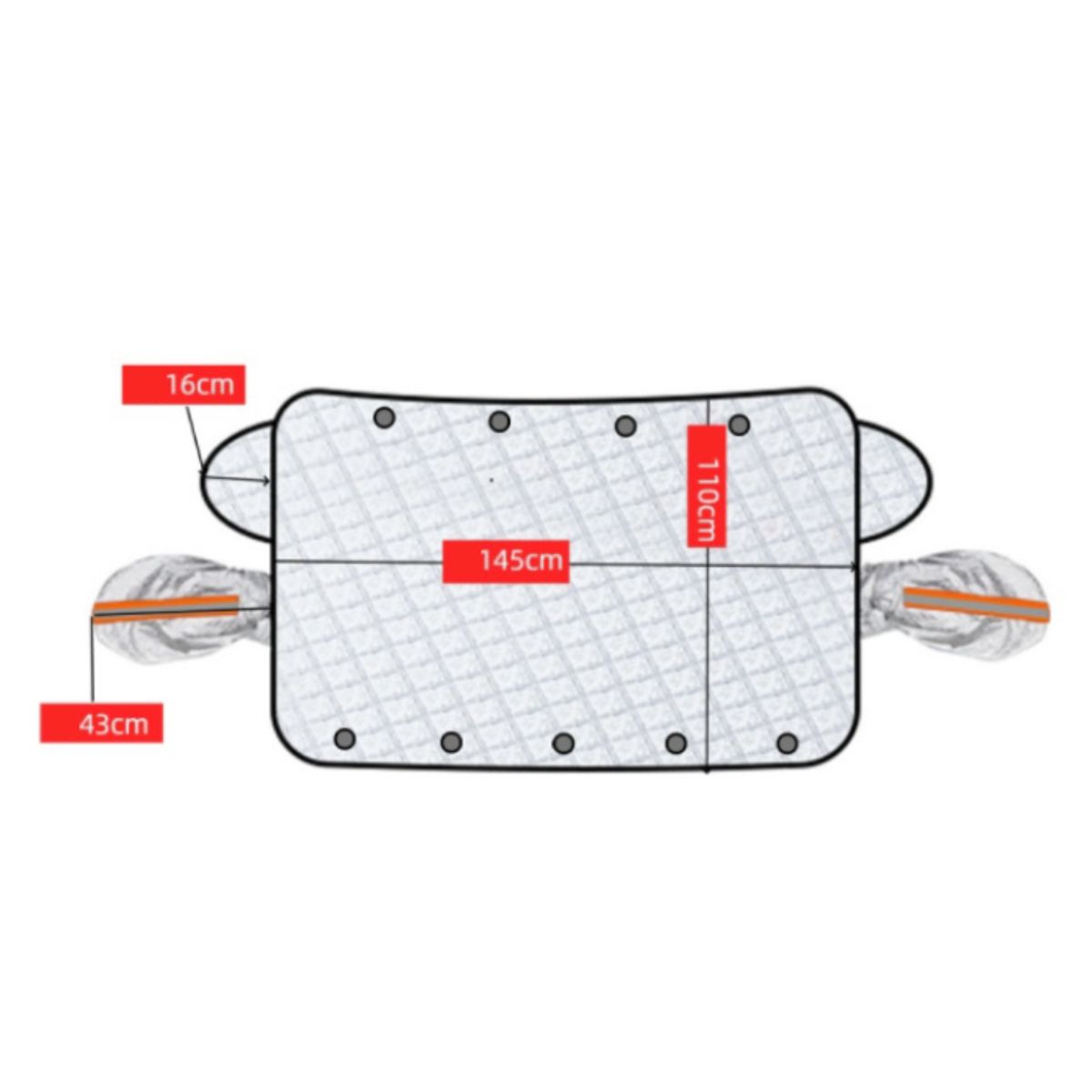 ATURE - Funda Protectora Sol Y Nieve Cubreparabrisas Para Automóvil
