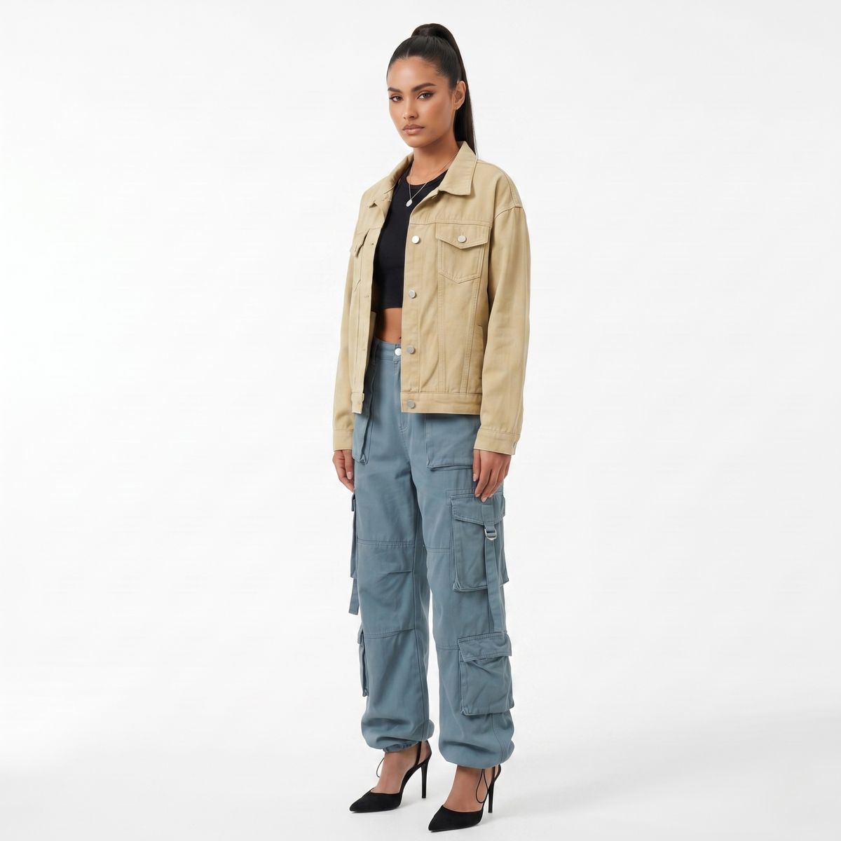 D'JOE - Chaqueta Mezclilla Oversize Mujer Rumania