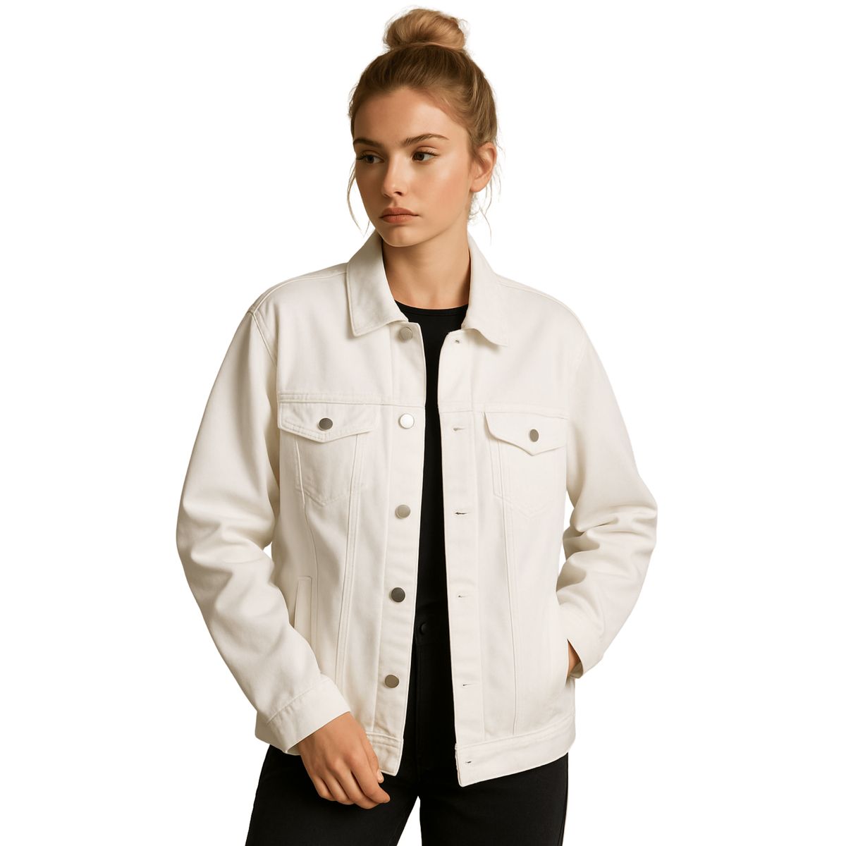 D'JOE - Chaqueta Mezclilla Oversize Mujer Rumania