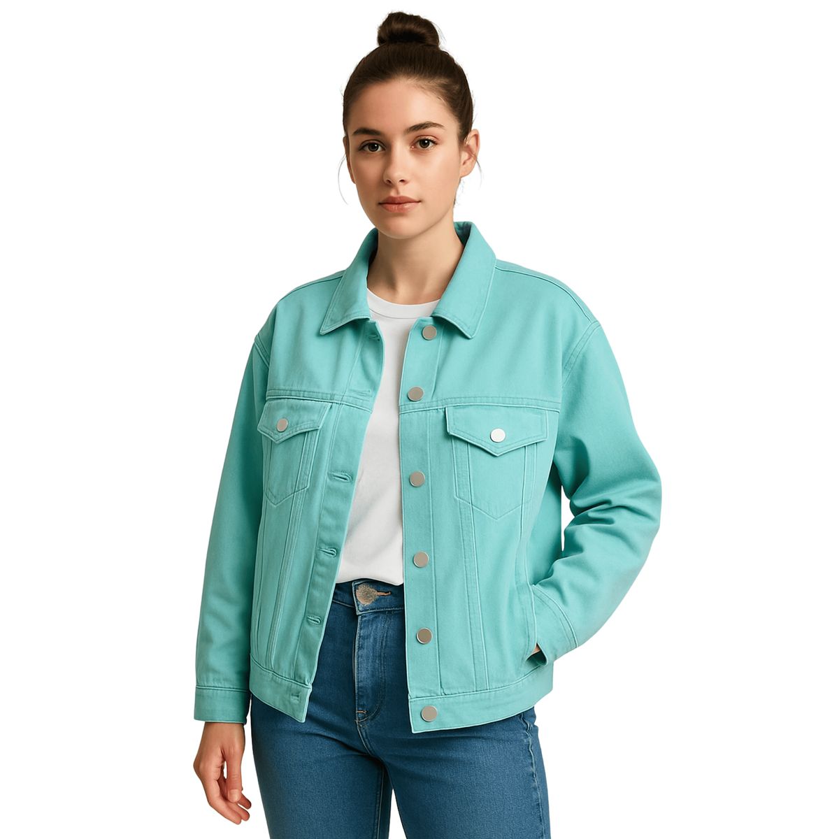 D'JOE - Chaqueta Mezclilla Oversize Mujer Rumania