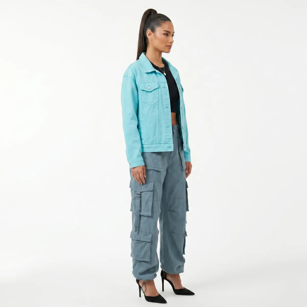 D'JOE - Chaqueta Mezclilla Oversize Mujer Rumania