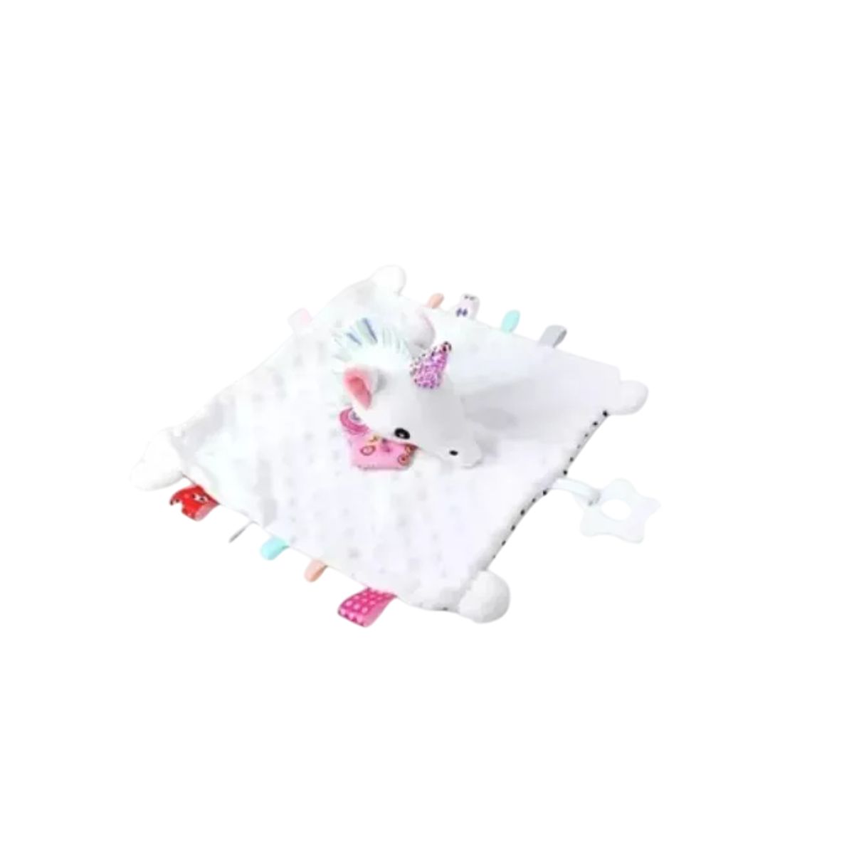 GENERICO - Tuto Apego Unicornio Calmante Suave Con Mordedor Para Bebé