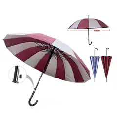 GENERICO - Paragua Sombrilla Para Lluvia Bicolor 16 Varillas 95cm diametro