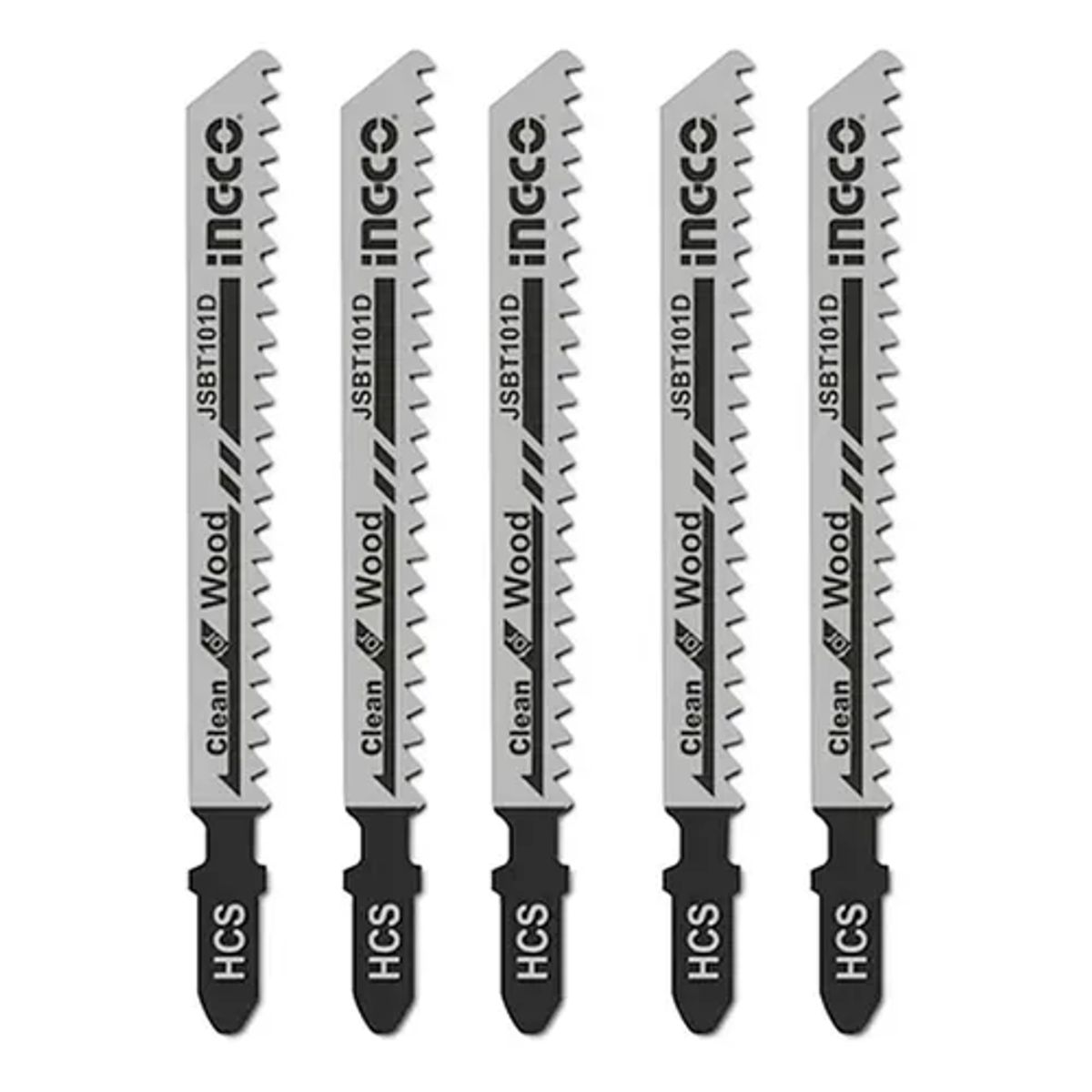 INGCO - Set Jgo De Hojas Para Sierra Caladora P/ Madera 5 Pcs Ingco