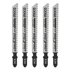 INGCO - Set Jgo De Hojas Para Sierra Caladora P/ Madera 5 Pcs