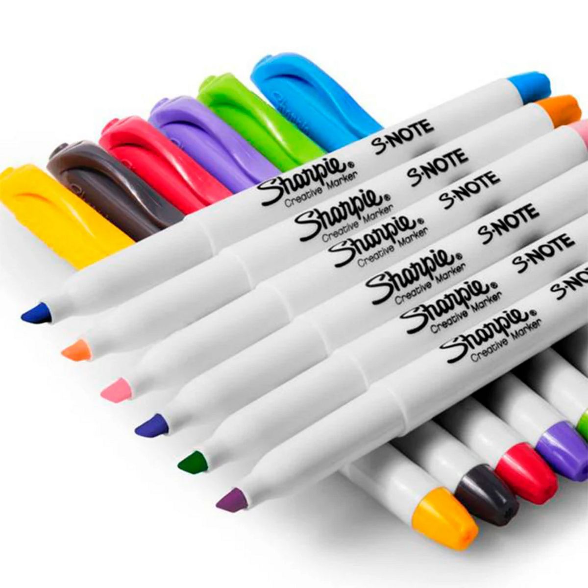 SHARPIE - Set 24 Destacadores Sharpie S-Note Punta Cincel Pastel