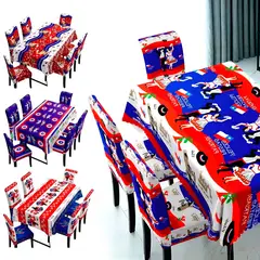 GENERICO - Set Dieciocho Mantel + 6 Funda De Sillas Fiestas Patrias Surtido