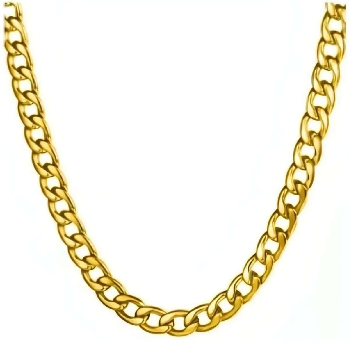 GENERICO - Collar Cadena Grumet Estilo Cubano Hombre Grueso 60cmx11mm