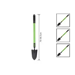 GENERICO - Pala Con Mango De Plastico 70 Cm Jardineria