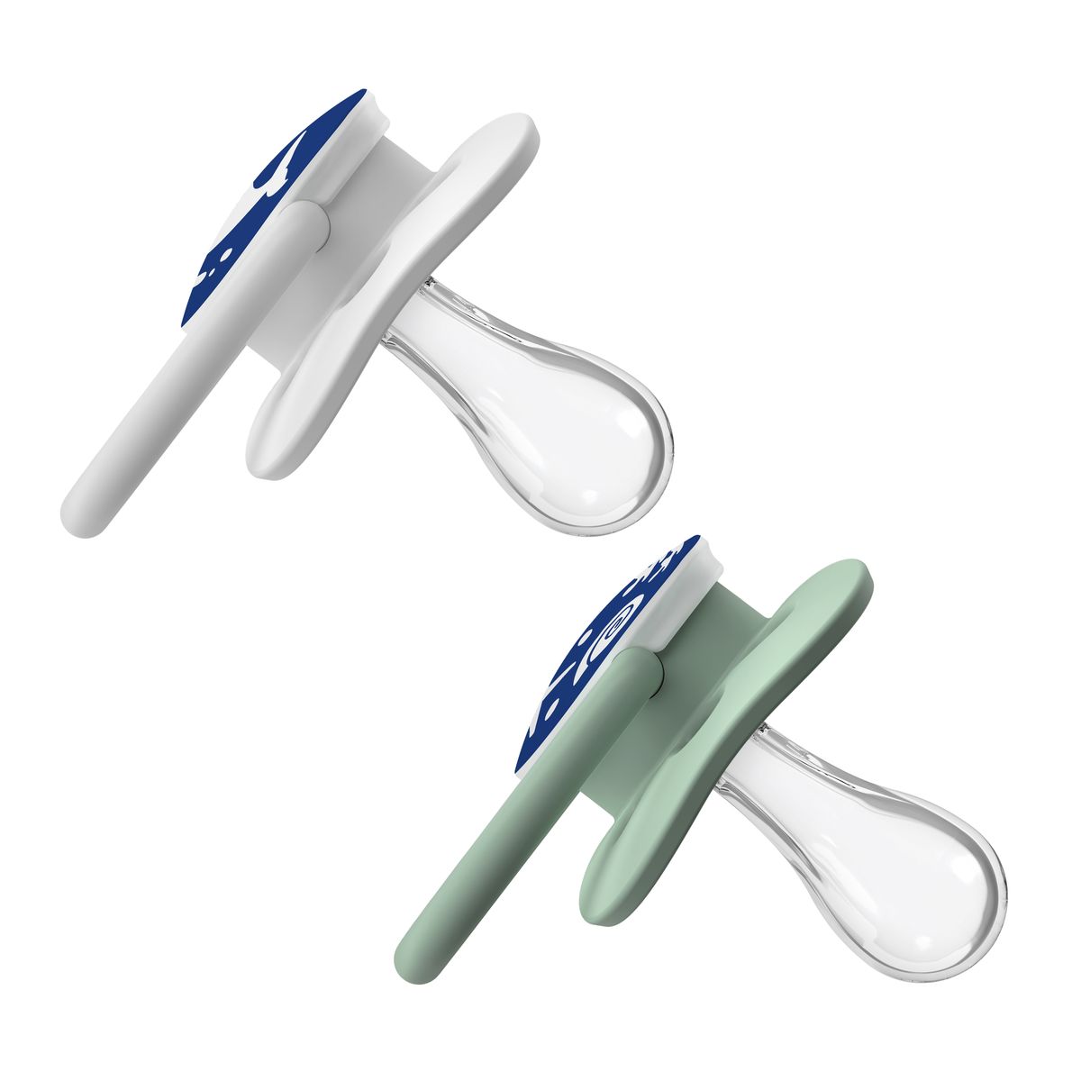 DR BROWN'S - Pack 2 Chupetes Advantage Noche Dr Brown´s 0-6meses Azul