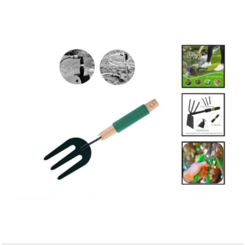 GENERICO - Rastrillo Para Cesped Jardineria 5,5 X 39 Cm 3 Puntas