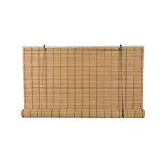 GUIZA - Cortina Roller Bambu Persiana Enrollable 180 X 200 Cafe Claro