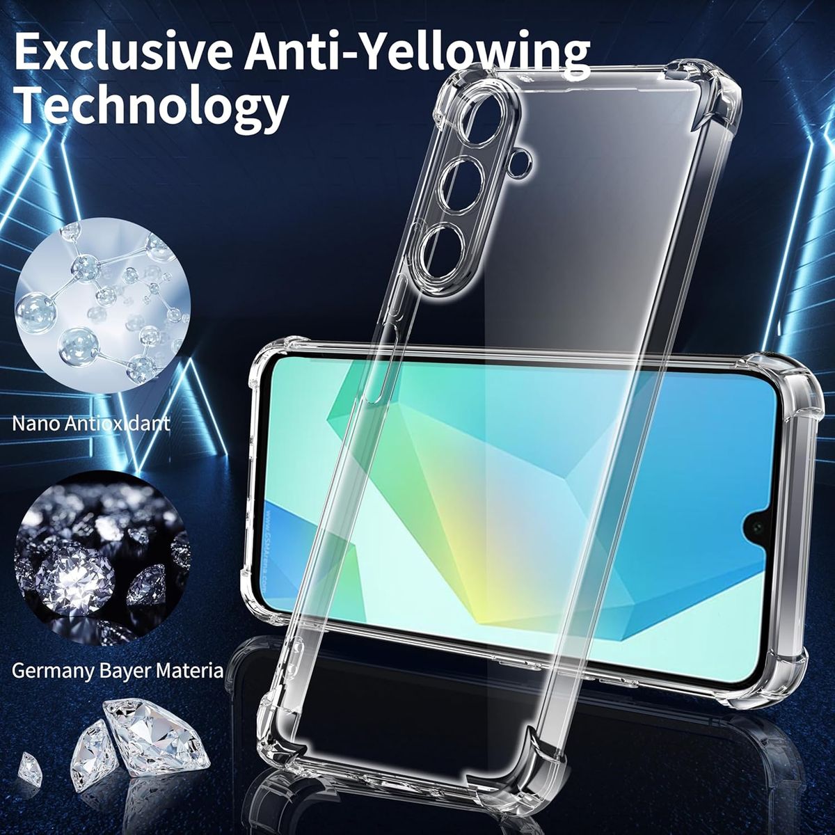 GENERICO - CARCASA ANTIGOLPES TRANSPARENTE PARA GALAXY A26 5G ESQUINAS REFORZADAS