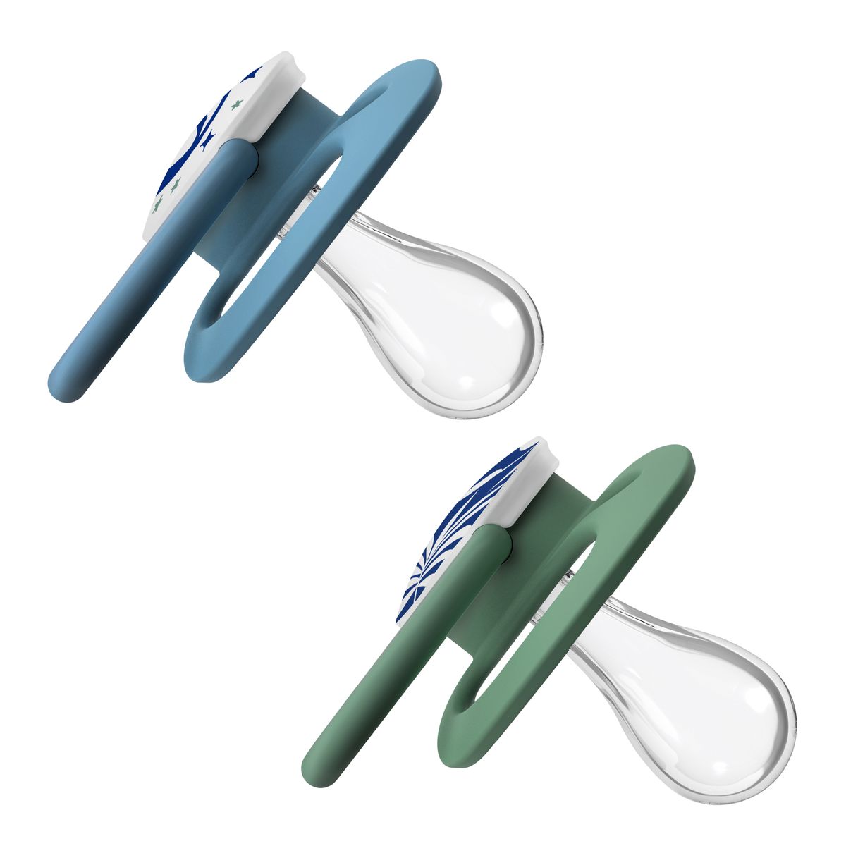 DR BROWN'S - Pack 2 Chupetes Advantage Noche Dr Brown´s 6-18meses Azul