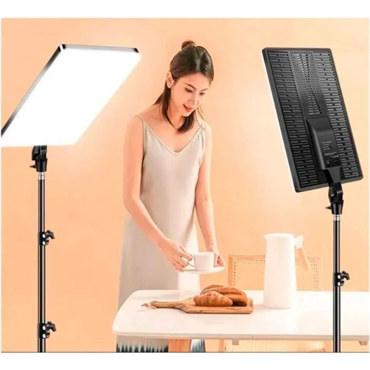 GENERICO - Panel De Luz Iluminador Led Fotos Y Videos Con Control