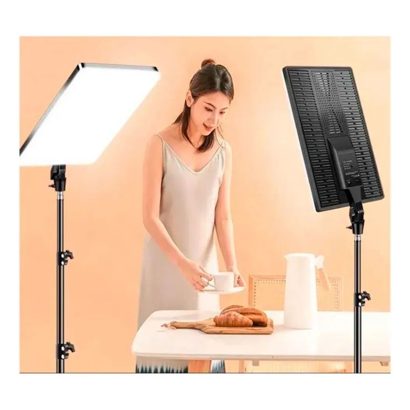 GENERICO - Panel De Luz Iluminador Led Fotos Y Videos Con Control
