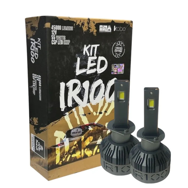 GENERICO - Kit Ampolletas Turbo Led Canbus H1 45000lm Dakar Ir100