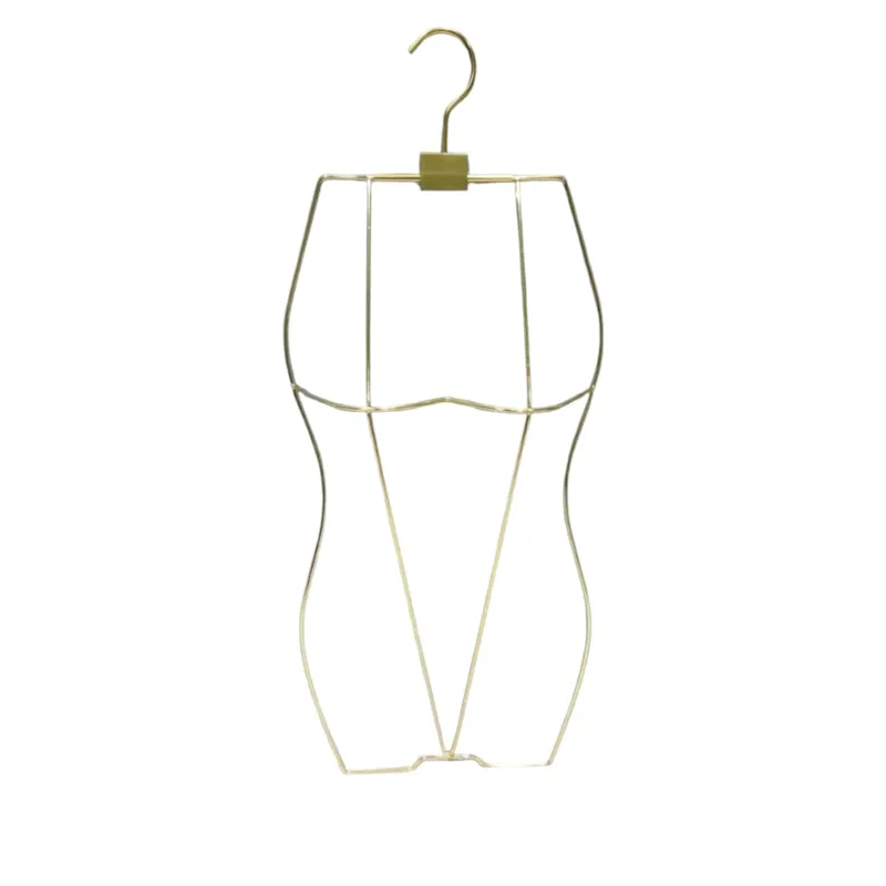 GENERICO - Torso Colgador de Lencería Metal Dorado Gms