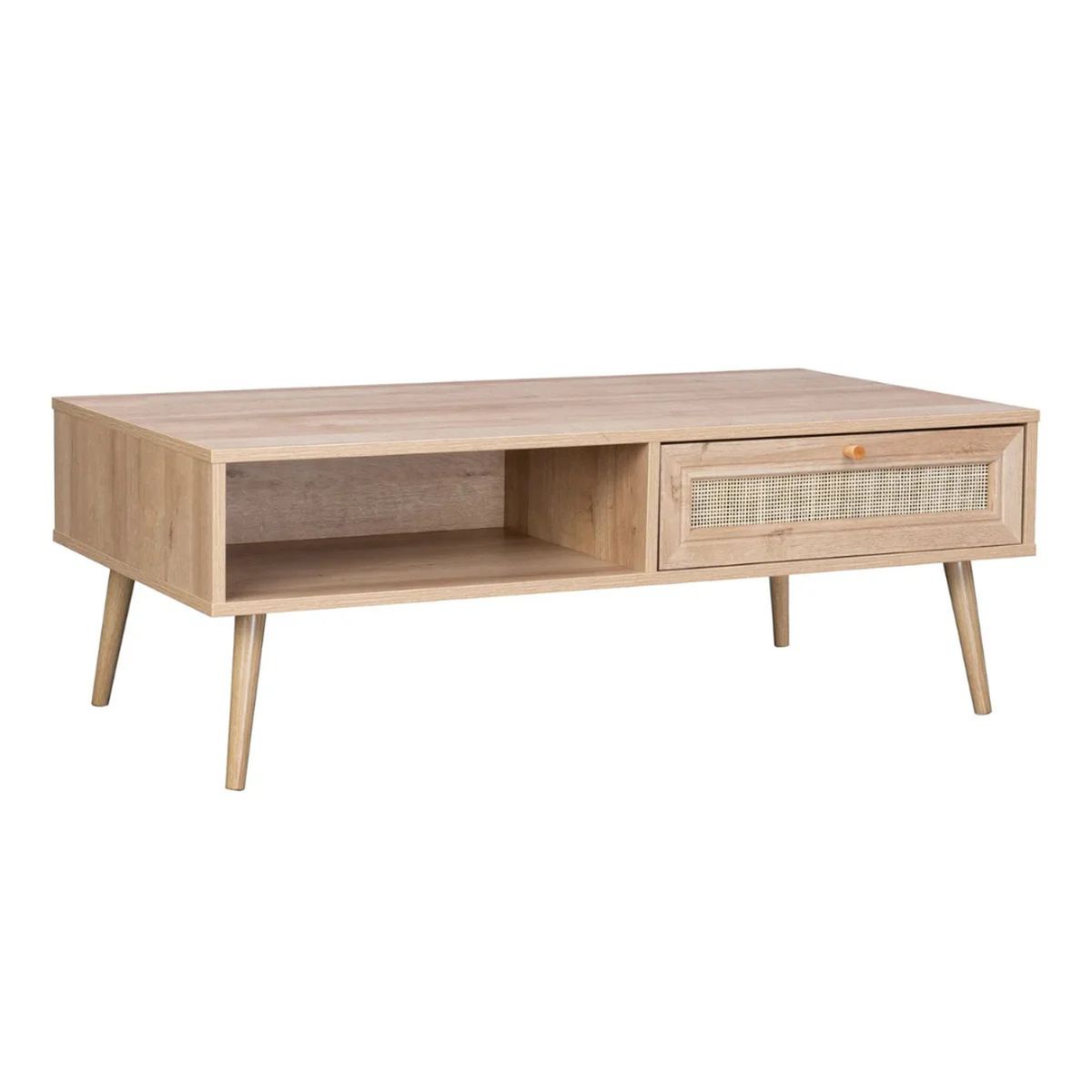 PANDALINO - Mesa Centro Marshall - Rattan Madera