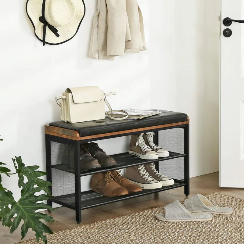 PANDALINO - Banqueta Zapatero Waco - Eco Cuero