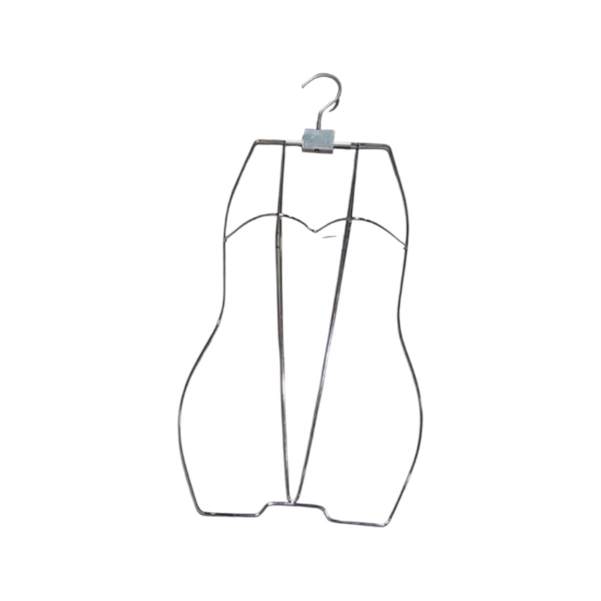 GENERICO - Exhibidor Torso Colgador Pequeño Metal plateado Gms