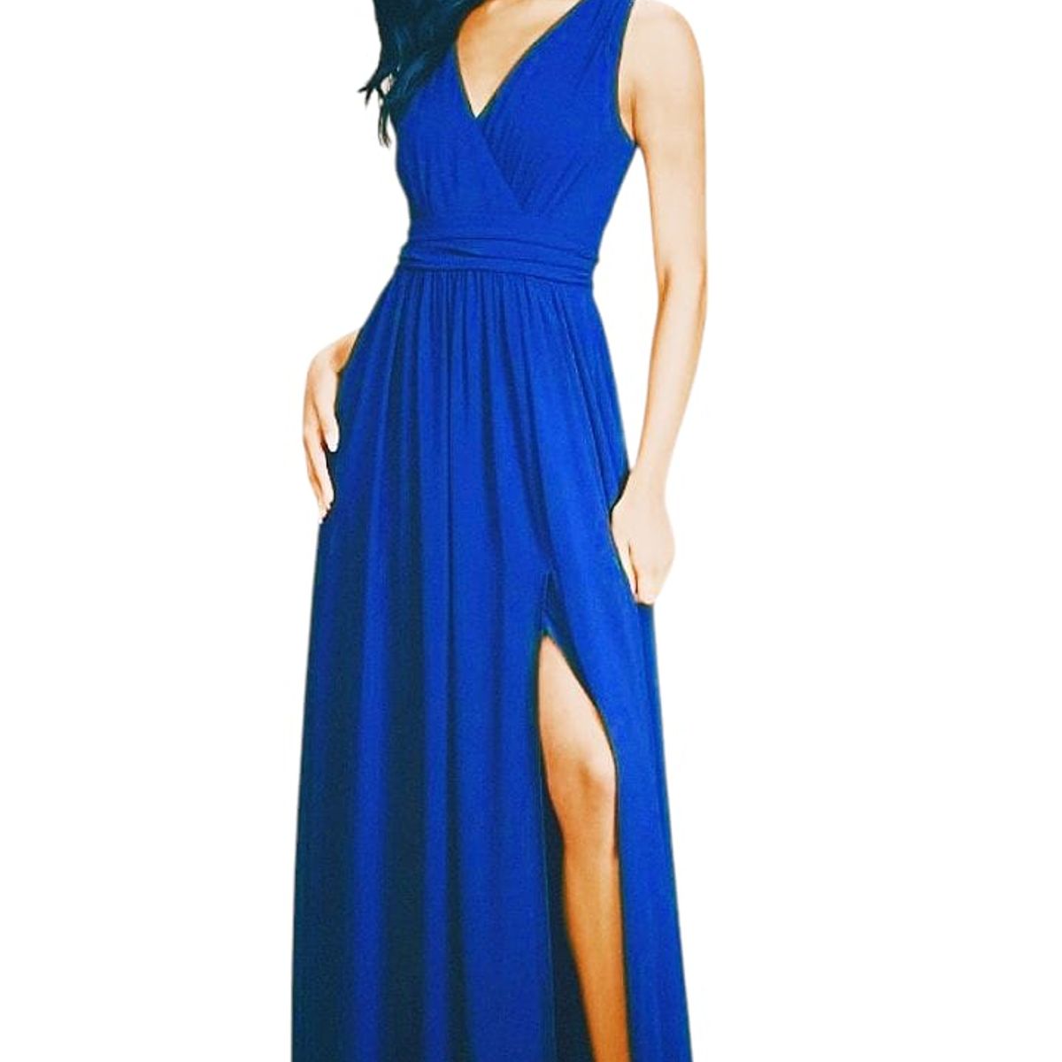 LUNA - Vestido De Fiesta Azul Alison