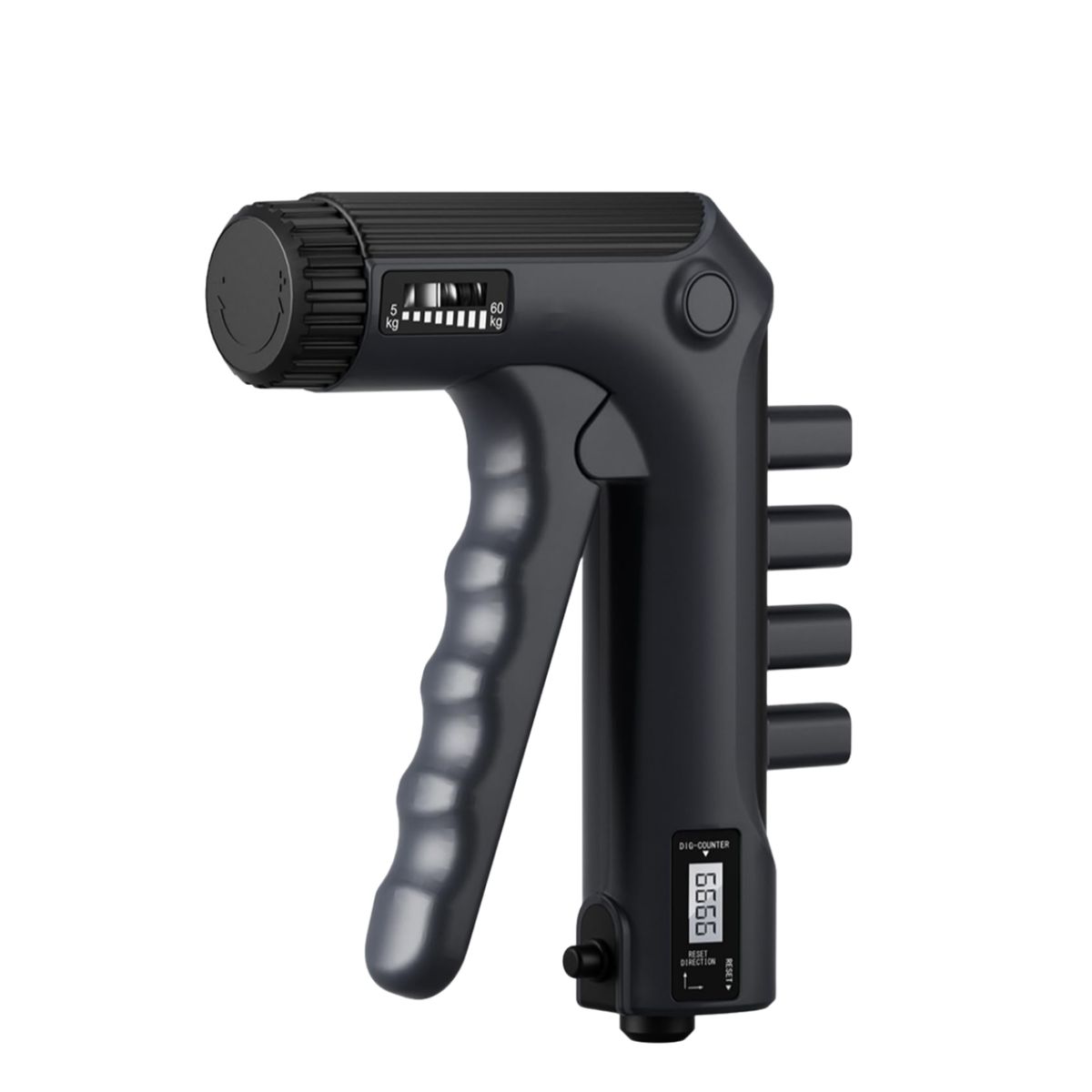 GENERICO - Hand Grip Con Contador Mecánico Ajustable 5 A 60 Kg Fitnes