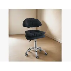 GENERICO - Silla De Escritorio Acolchada Altura Regulable Negro yz-01a