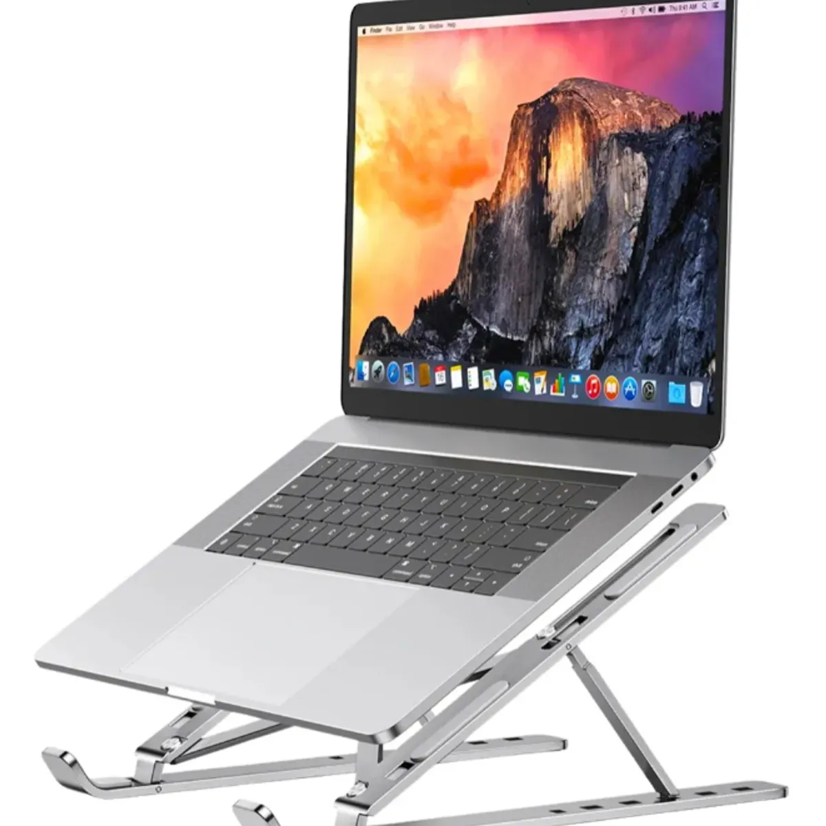 GENERICO - Soporte De Notebook Aluminio Soporte Base Vertical Macbook