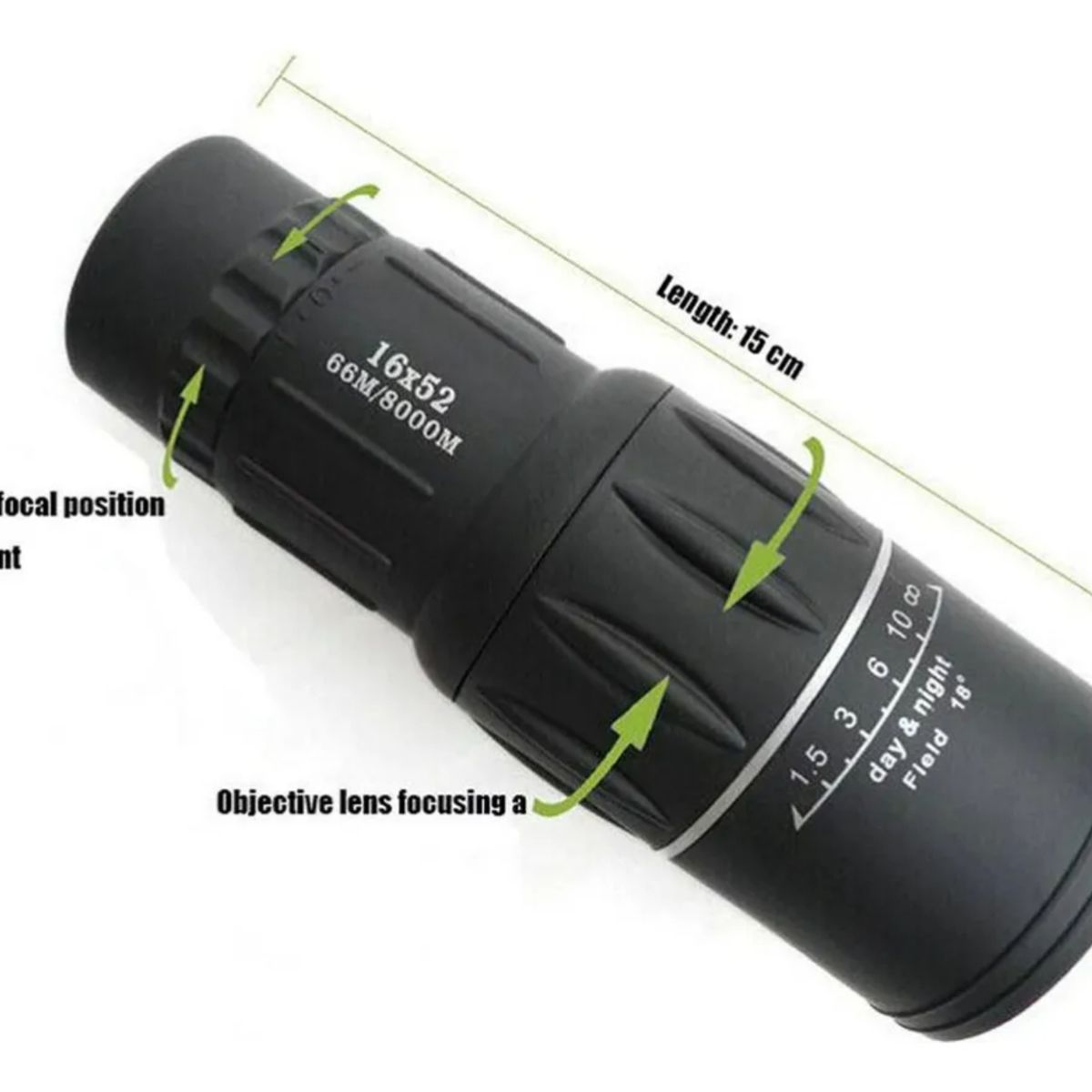 GENERICO - Mini Telescopio Monocular Visión Nocturna Impermeable 16x52