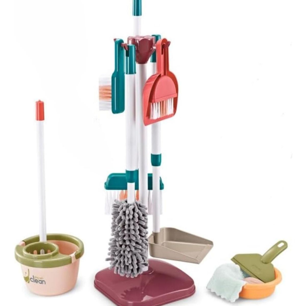 GENERICO - Juguete Set De Limpieza Kit De Aseo Didáctico Para Niños 18P