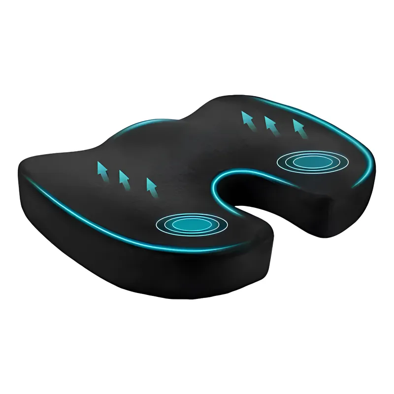 VETECASA - Cojín Coxis Ortopédico Ergonómico Con Memoria Asiento