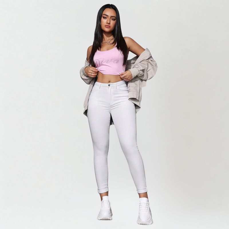 DESNIVEL - Pantalon de Mujer Leggins Elasticados Jeans Lisos