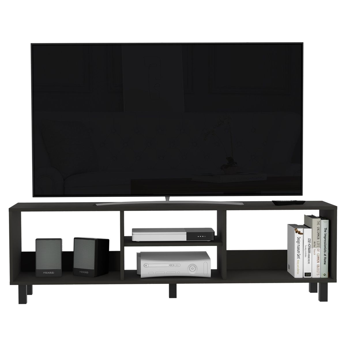 TUHOME - Rack TV 70 160X475X35 Cm Tunez Wengue