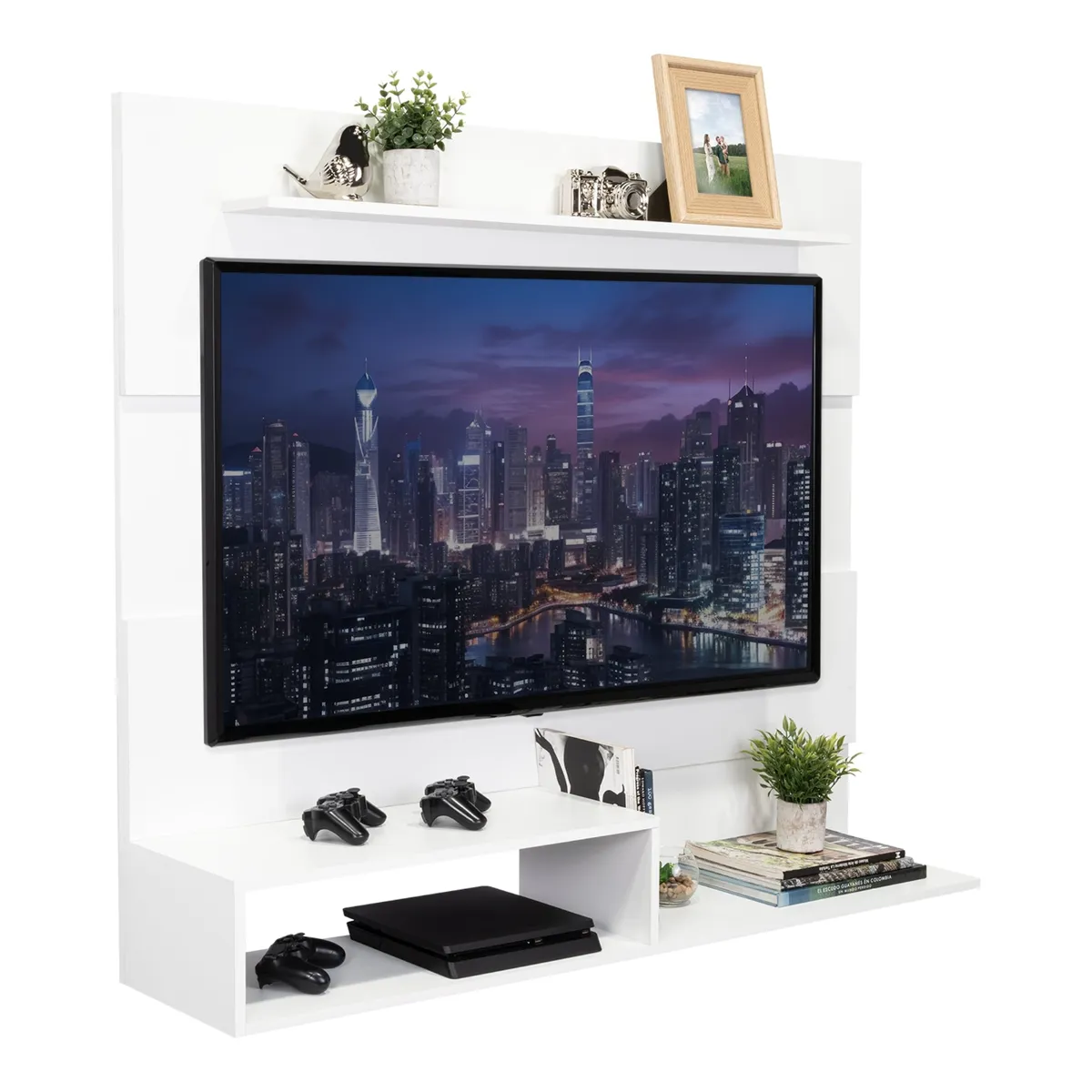 TUHOME - Panel TV 55 Beijing 120X140X315 Cm Blanco